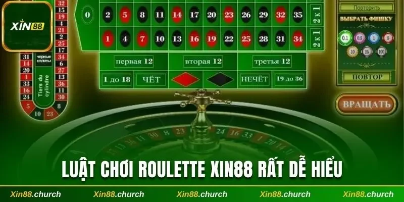 Luật chơi Roulette Xin88 rất dễ hiểu